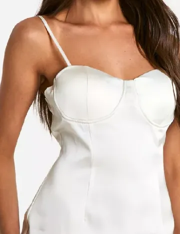 Rochie lunga Boohoo, ecru