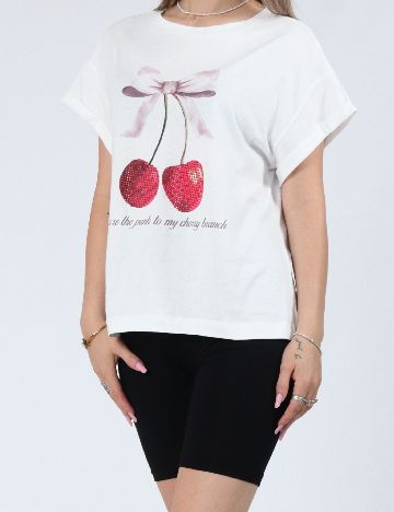 Tricou Noisy May, alb