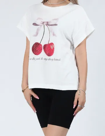 Tricou Noisy May, alb
