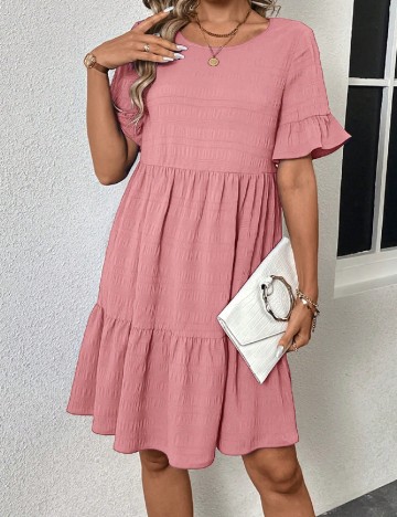 Rochie scurta SHEIN, roz