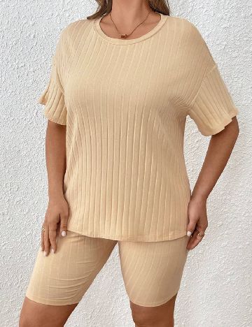 Compleu SHEIN CURVE, crem