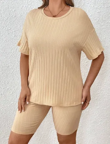 Compleu SHEIN CURVE, crem