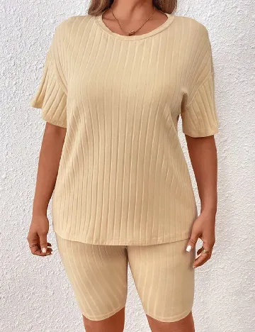 Compleu SHEIN CURVE, crem