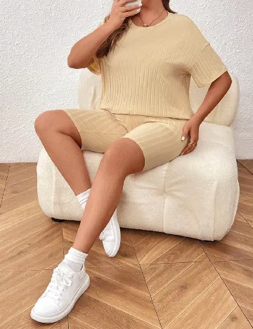 Compleu SHEIN CURVE, crem
