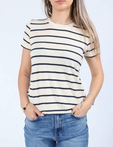 Tricou American Eagle, crem