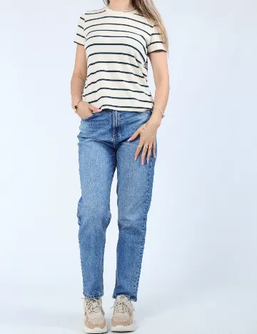 Tricou American Eagle, crem