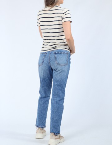 Tricou American Eagle, crem
