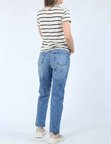 Tricou American Eagle, crem
