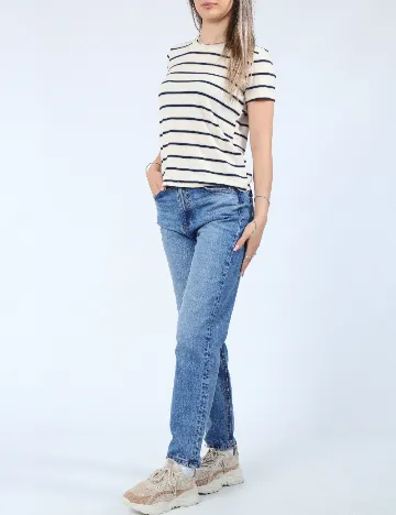 Tricou American Eagle, crem