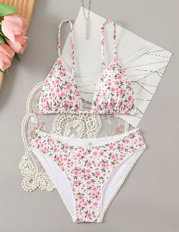 Costum de baie SHEIN, alb