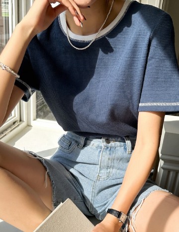 Tricou Dazy, bleumarin