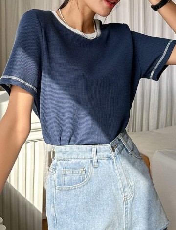 Tricou Dazy, bleumarin