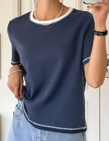 Tricou Dazy, bleumarin