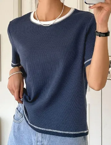 Tricou Dazy, bleumarin