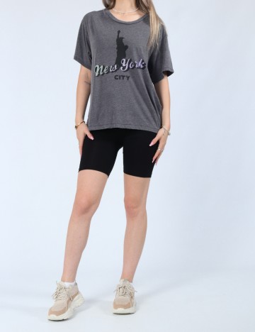 Tricou American Eagle, gri inchis