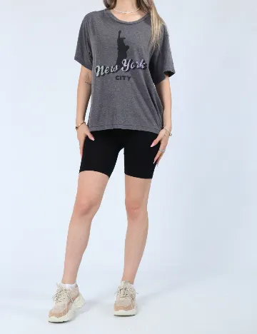 Tricou American Eagle, gri inchis