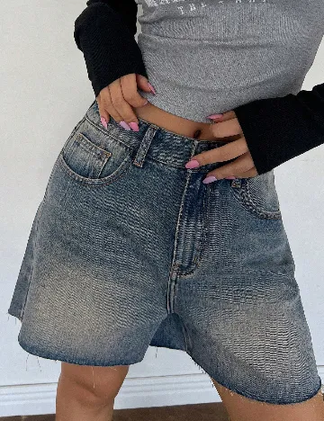 Pantaloni scurti SHEIN, albastru
