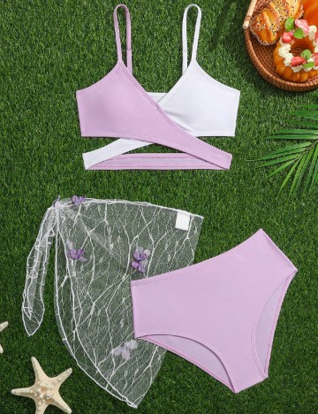 Costum de baie Shein Kids, mov