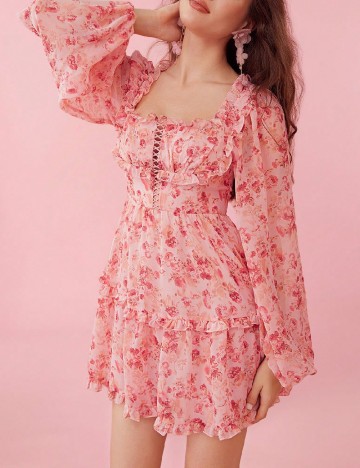Rochie scurta SHEIN, roz