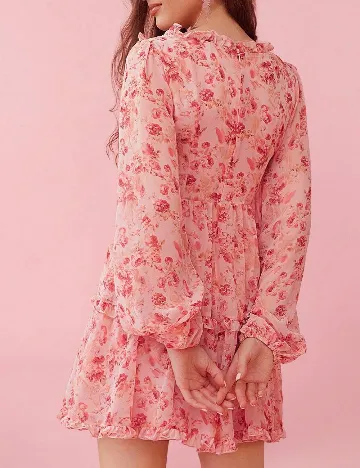 Rochie scurta SHEIN, roz Roz