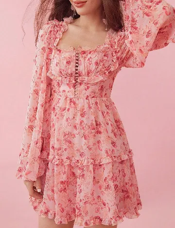 Rochie scurta SHEIN, roz Roz