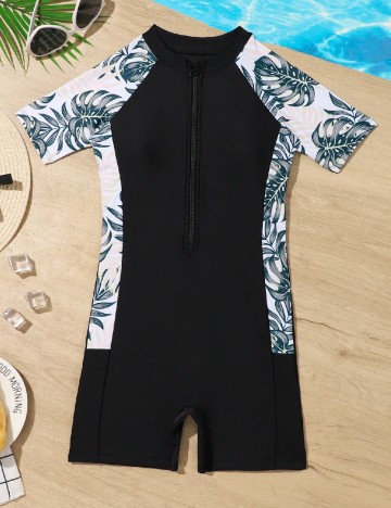 Costum de baie Shein Kids, negru