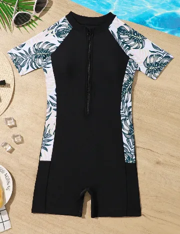 Costum de baie Shein Kids, negru Negru