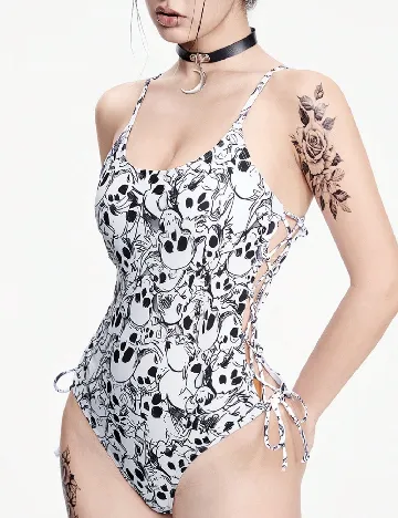 Costum de baie Romwe, alb