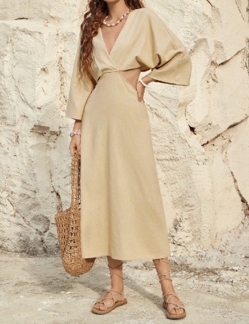 Rochie medie SHEIN, crem