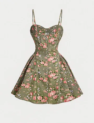 Rochie scurta SHEIN, verde
