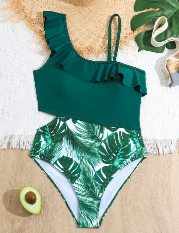 Costum de baie Shein Kids, verde