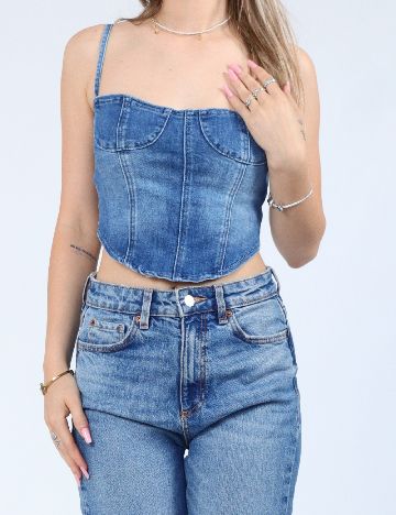 Top PRETTYLITTLETHING, albastru