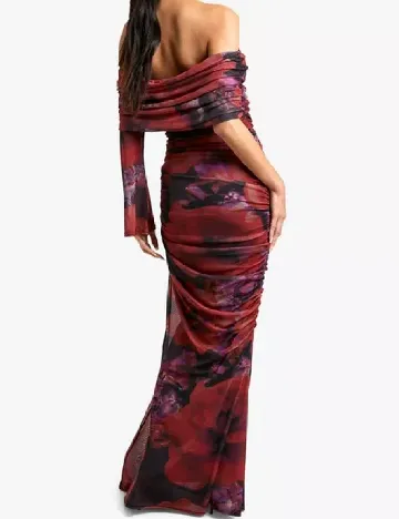Rochie lunga Boohoo, mix culori