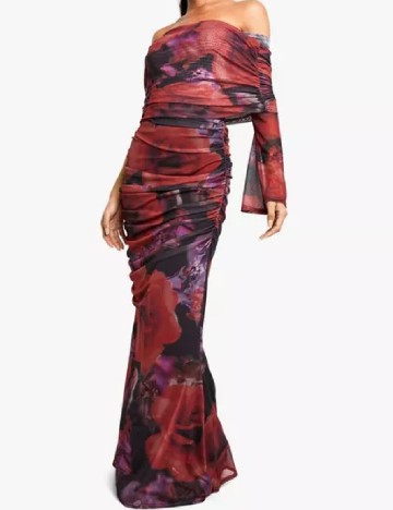 Rochie lunga Boohoo, mix culori