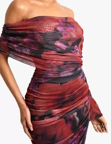 Rochie lunga Boohoo, mix culori