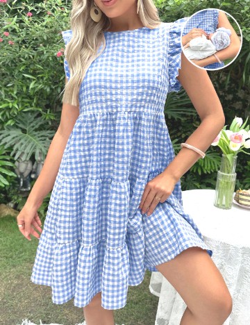 Rochie scurta SHEIN Maternity, albastru