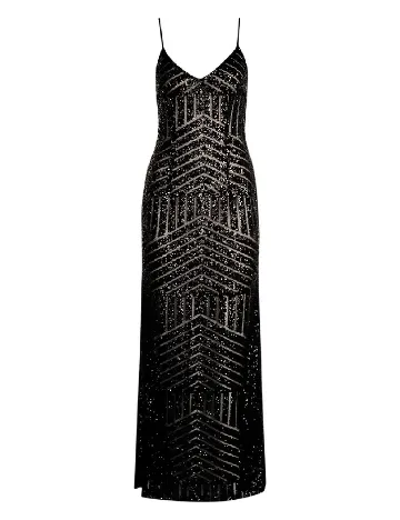 Rochie lunga Boohoo, negru