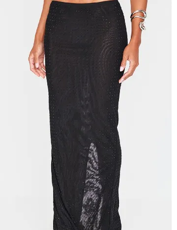 Fusta PRETTYLITTLETHING, negru