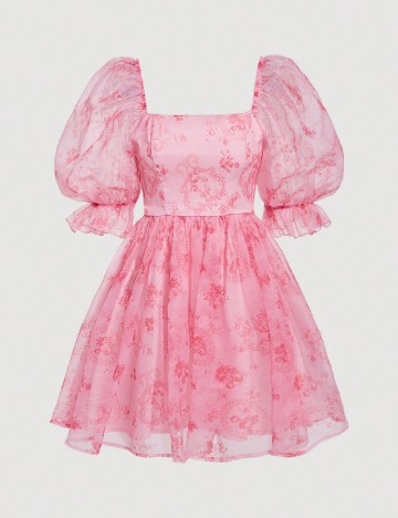 Rochie scurta SHEIN, roz