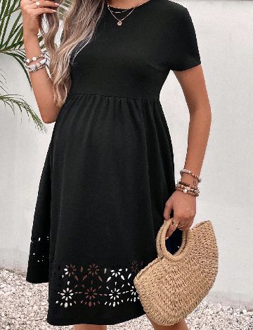 Rochie scurta SHEIN Maternity, negru