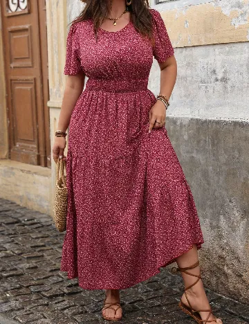 Rochie lunga SHEIN CURVE, grena