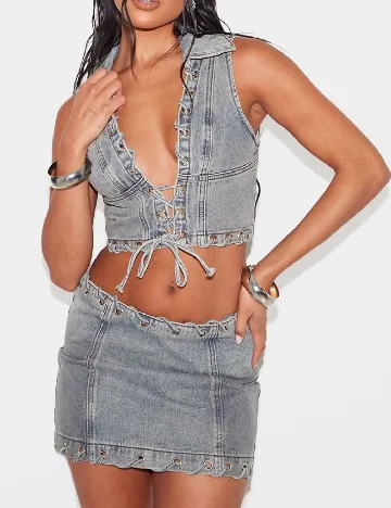 Fusta PRETTYLITTLETHING, negru