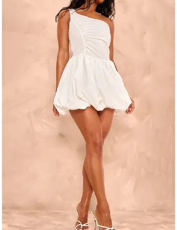 Rochie scurta PRETTYLITTLETHING, alb