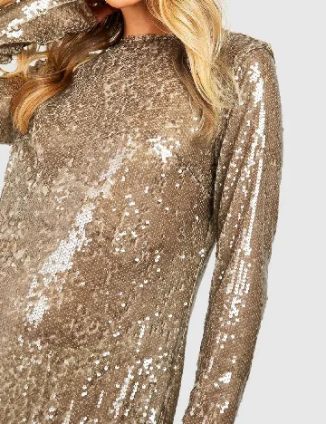 Rochie lunga Boohoo, maro
