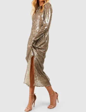 Rochie lunga Boohoo, maro