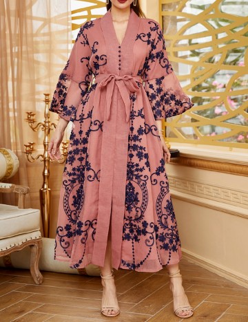 Rochie medie SHEIN, roz pudra