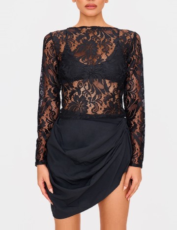 Fusta PRETTYLITTLETHING, negru