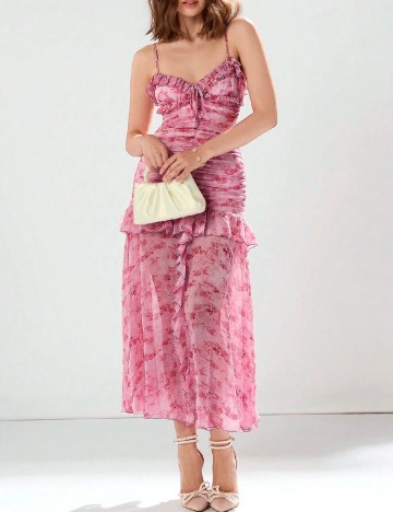Rochie medie SHEIN, roz