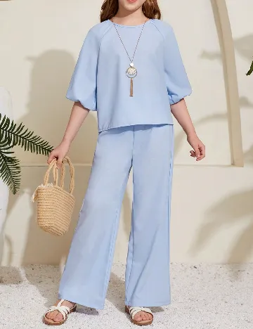 Compleu Shein Kids, bleu