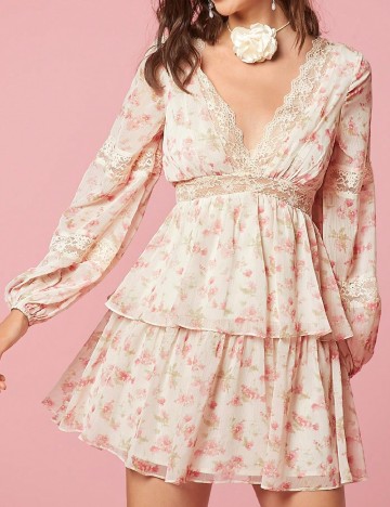 Rochie scurta SHEIN, floral print